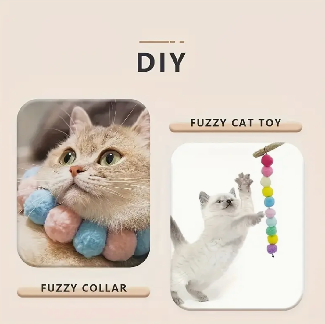 Interactive Cat Launcher Toy with 20 Plush Balls