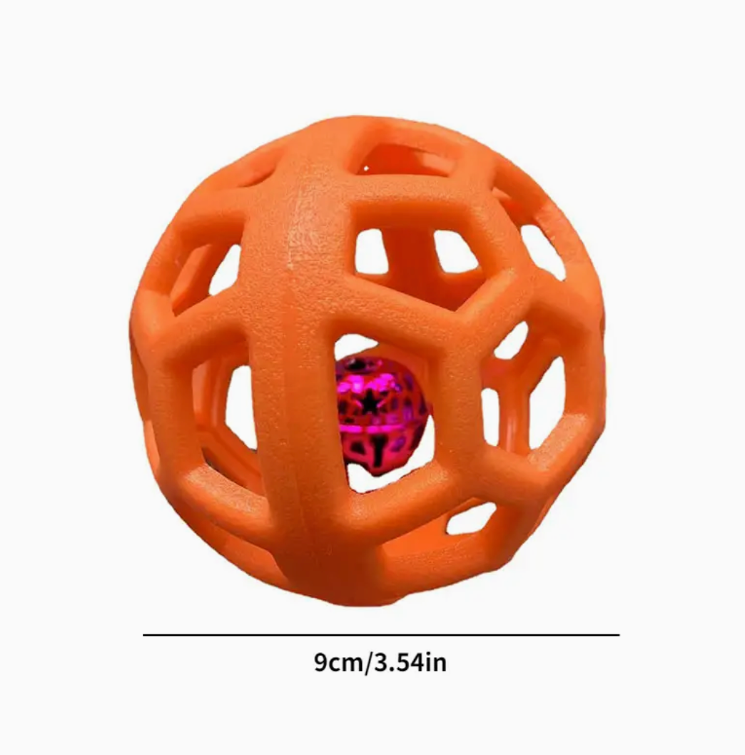 9cm/3.54in TPR Bite-Resistant Hollow Rubber Ball