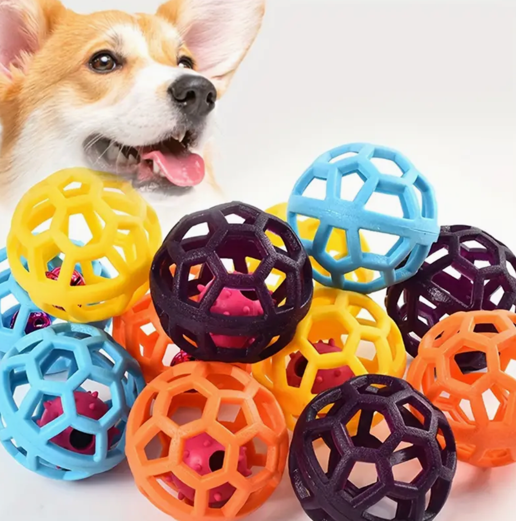 9cm/3.54in TPR Bite-Resistant Hollow Rubber Ball