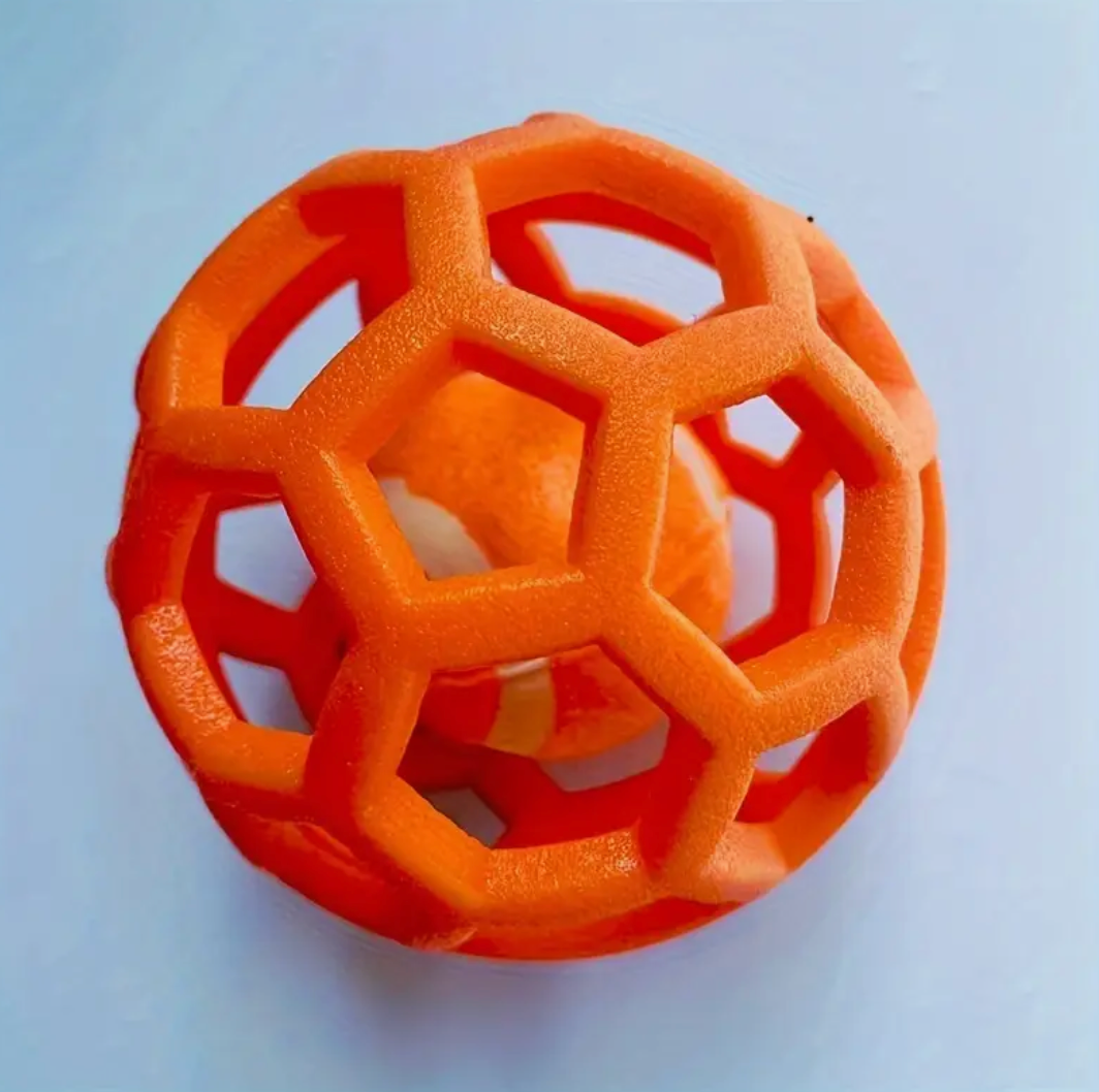 9cm/3.54in TPR Bite-Resistant Hollow Rubber Ball