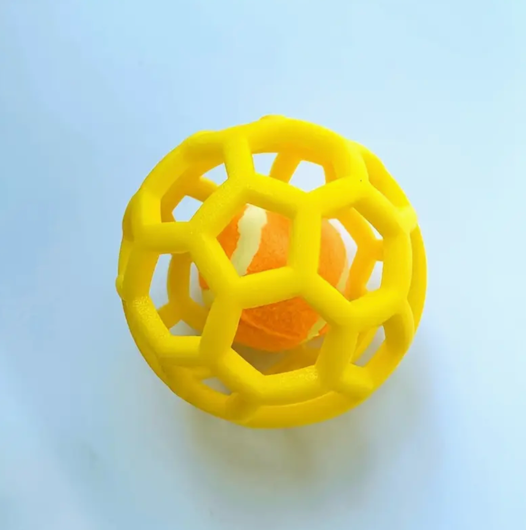 9cm/3.54in TPR Bite-Resistant Hollow Rubber Ball