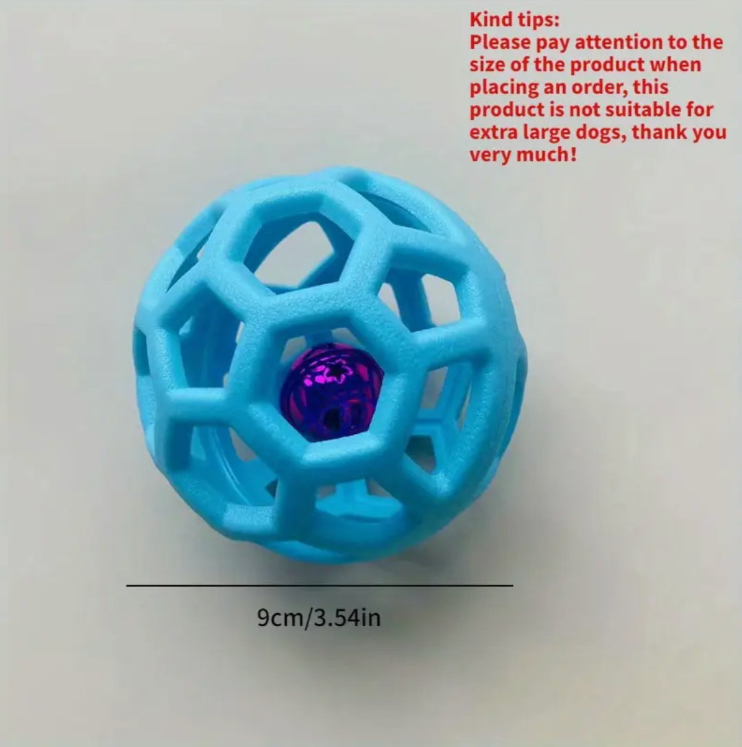 9cm/3.54in TPR Bite-Resistant Hollow Rubber Ball