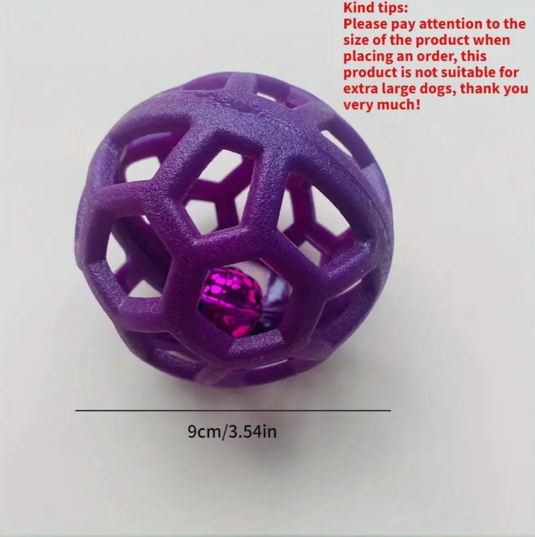 9cm/3.54in TPR Bite-Resistant Hollow Rubber Ball