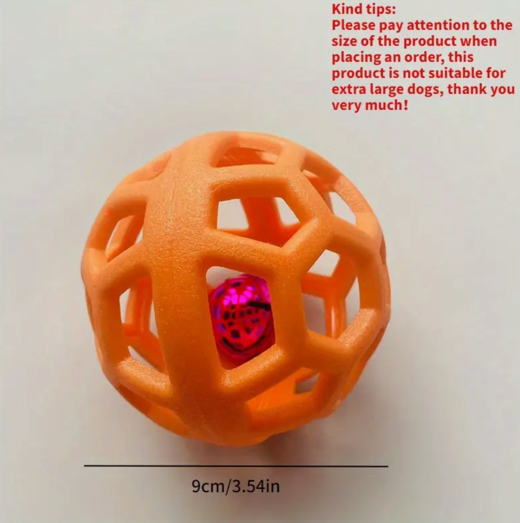 9cm/3.54in TPR Bite-Resistant Hollow Rubber Ball