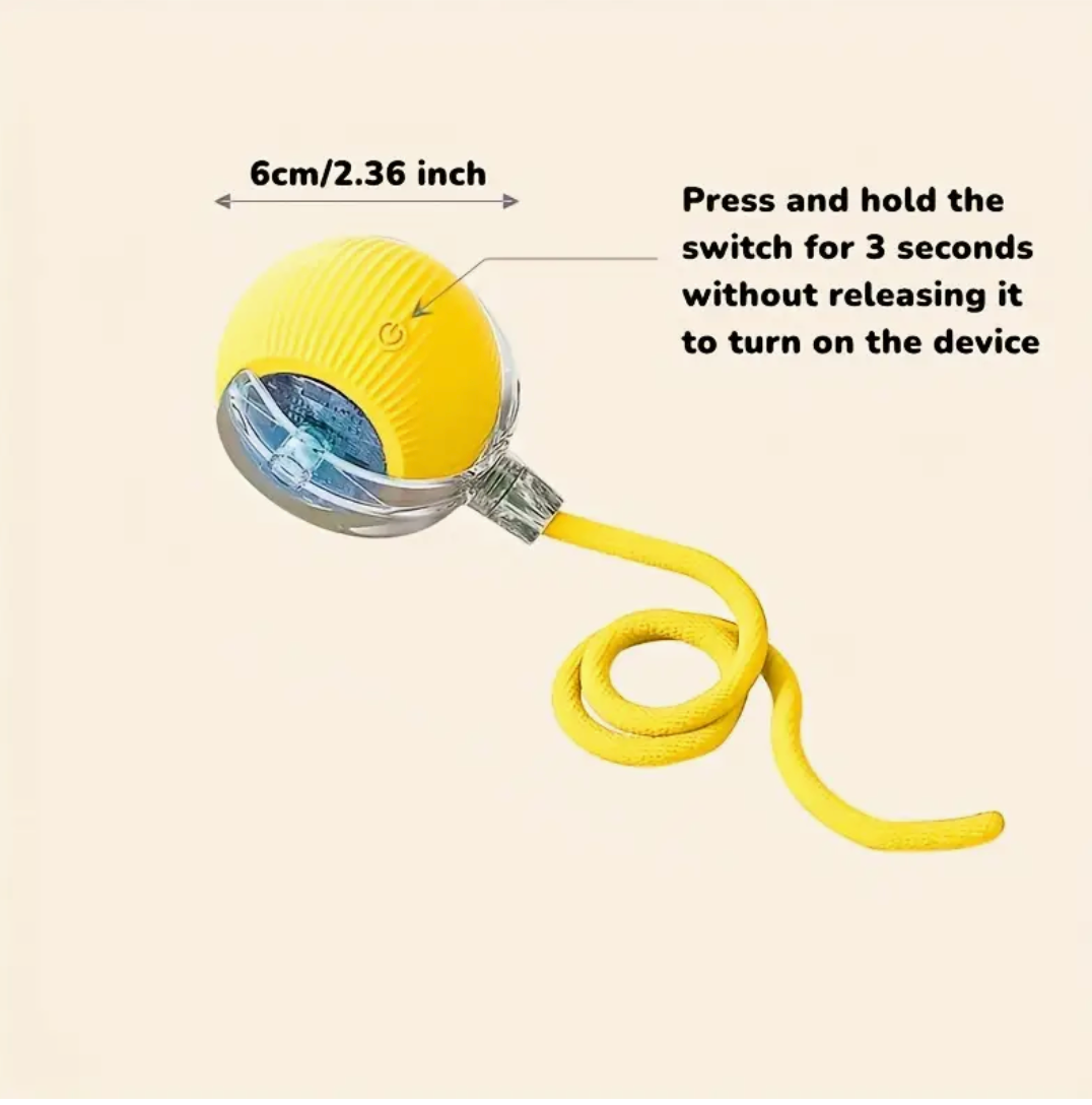 USB Rechargeable Interactive Automatic Cat Toy Ball