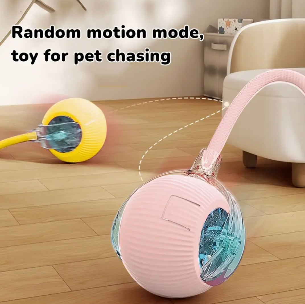 USB Rechargeable Interactive Automatic Cat Toy Ball