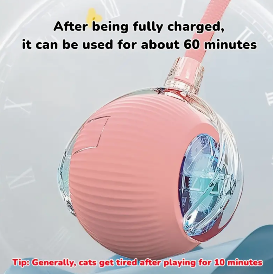 USB Rechargeable Interactive Automatic Cat Toy Ball