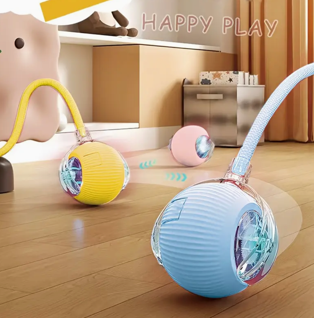 USB Rechargeable Interactive Automatic Cat Toy Ball