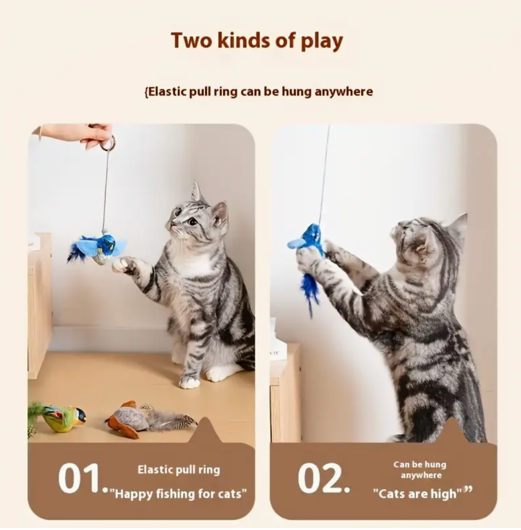 Interactive Simulated Bird Cat Toy (1pc)