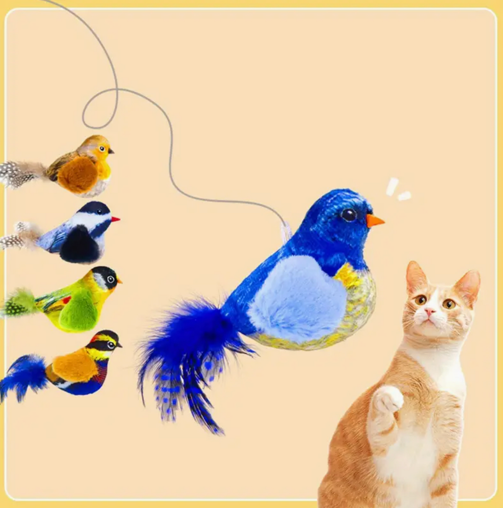 Interactive Simulated Bird Cat Toy (1pc)