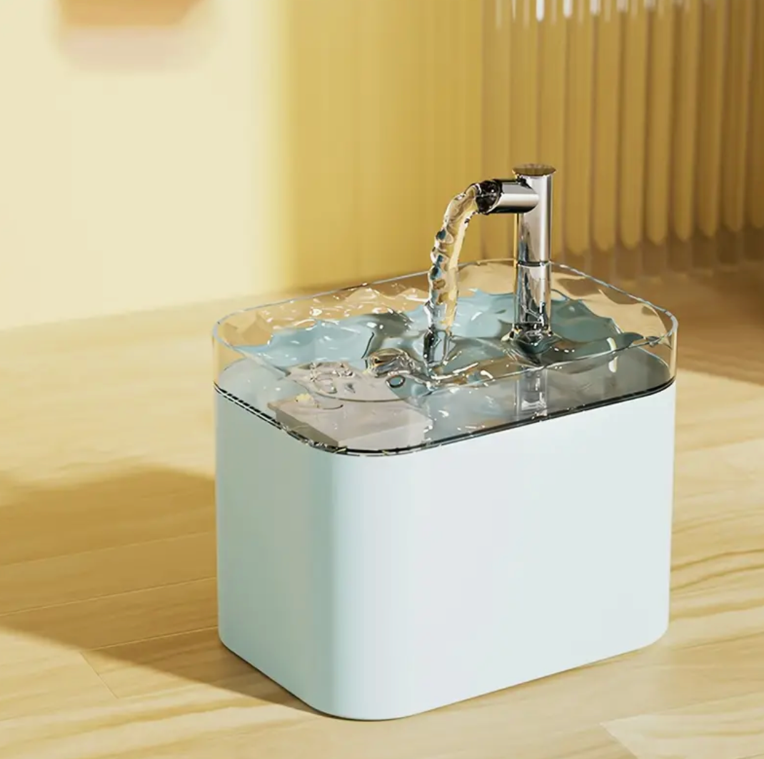 1.5L Automatic Cat Water Fountain – Gravity-Fed, Low Voltage, Continuous Fresh Flow for Multi-Cat Homes