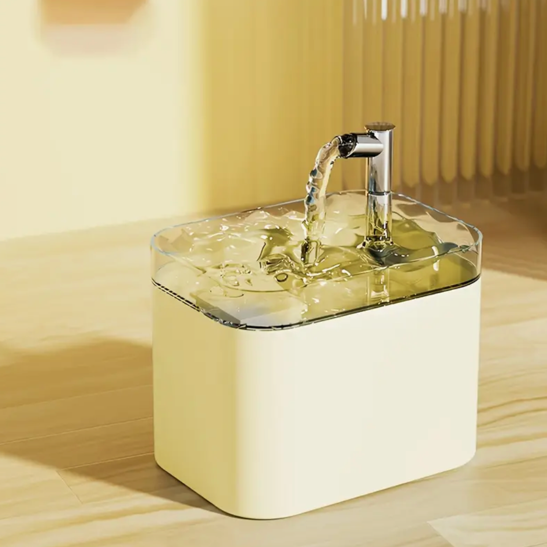 1.5L Automatic Cat Water Fountain – Gravity-Fed, Low Voltage, Continuous Fresh Flow for Multi-Cat Homes