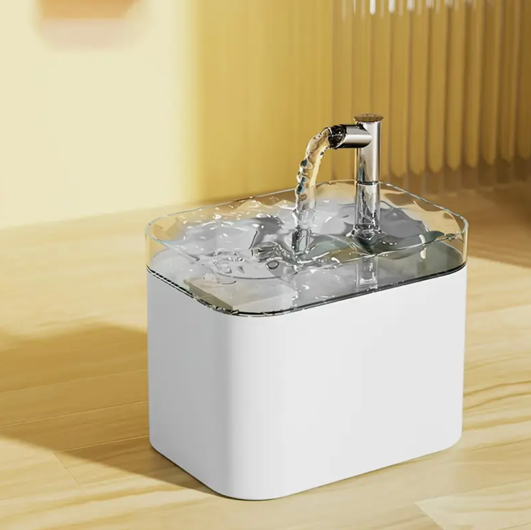 1.5L Automatic Cat Water Fountain – Gravity-Fed, Low Voltage, Continuous Fresh Flow for Multi-Cat Homes