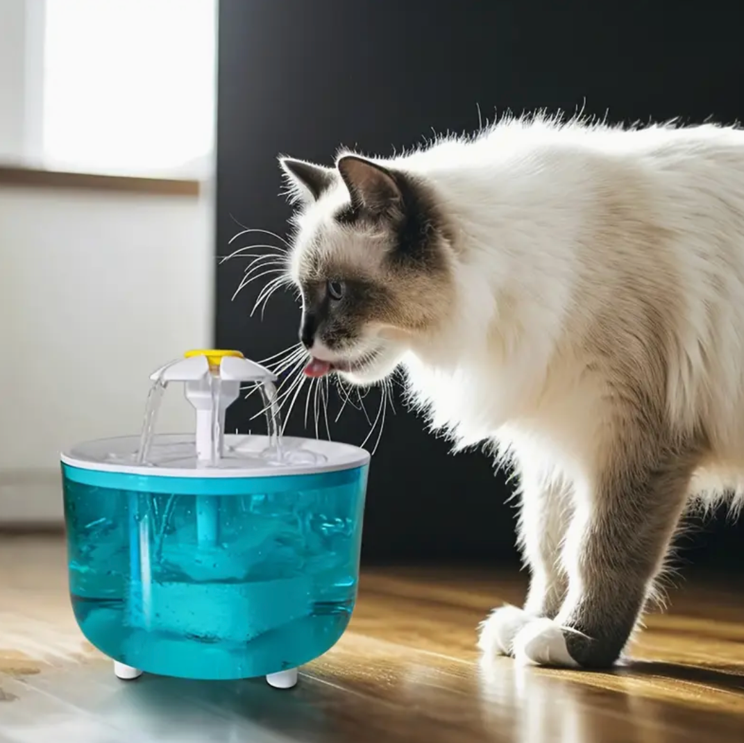 Automatic Flower-Shaped Pet Water Fountain – Fresh Flow Dispenser for Cats & Dogs