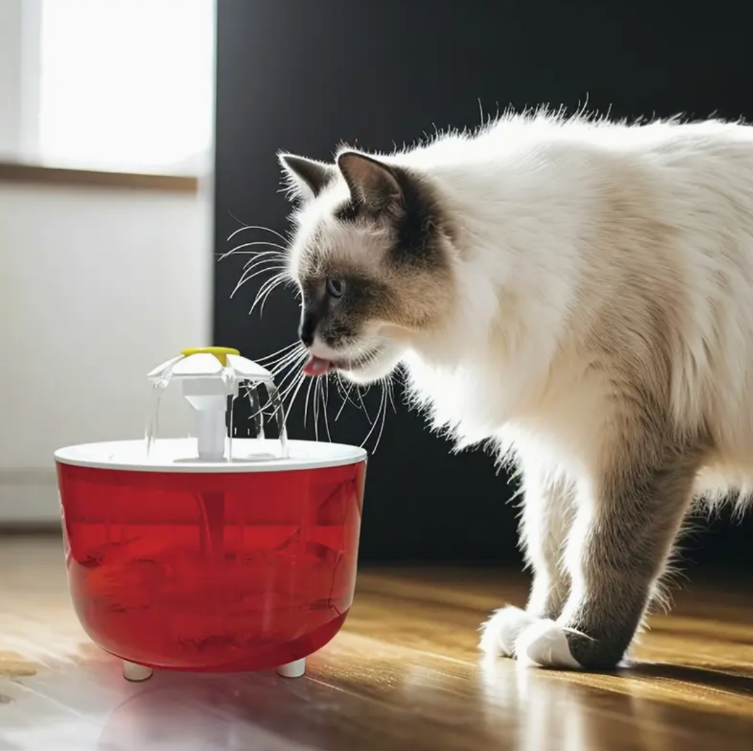 Automatic Flower-Shaped Pet Water Fountain – Fresh Flow Dispenser for Cats & Dogs
