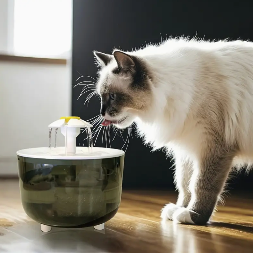 Automatic Flower-Shaped Pet Water Fountain – Fresh Flow Dispenser for Cats & Dogs