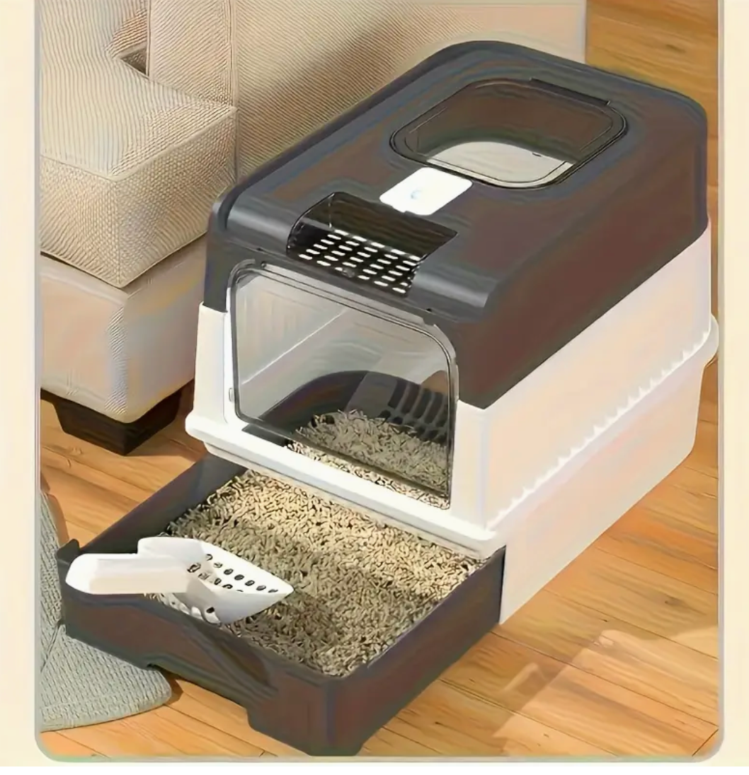 Large Automatic Self-Cleaning Cat Litter Box – Odor-Control, Easy-Clean Drawer & Space-Saving Design for Indoor Cats