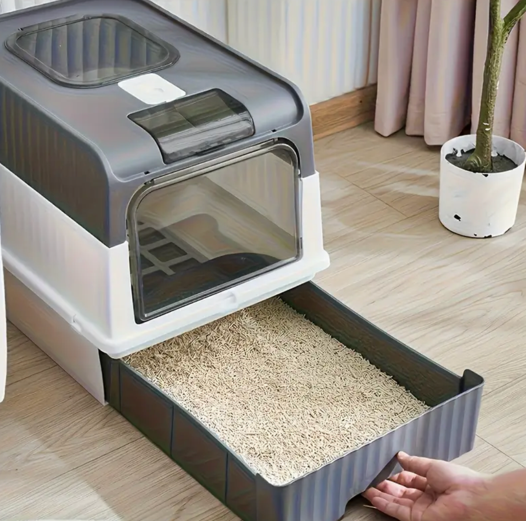 Large Automatic Self-Cleaning Cat Litter Box – Odor-Control, Easy-Clean Drawer & Space-Saving Design for Indoor Cats