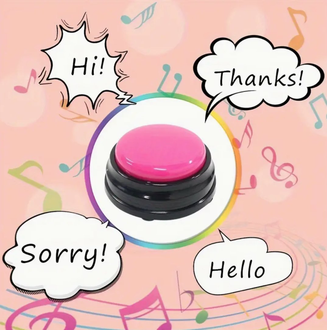 Voice Recording Button Pet Toys – 4/8/11pcs Recordable Talking Buttons for Dog & Cat Communication Training