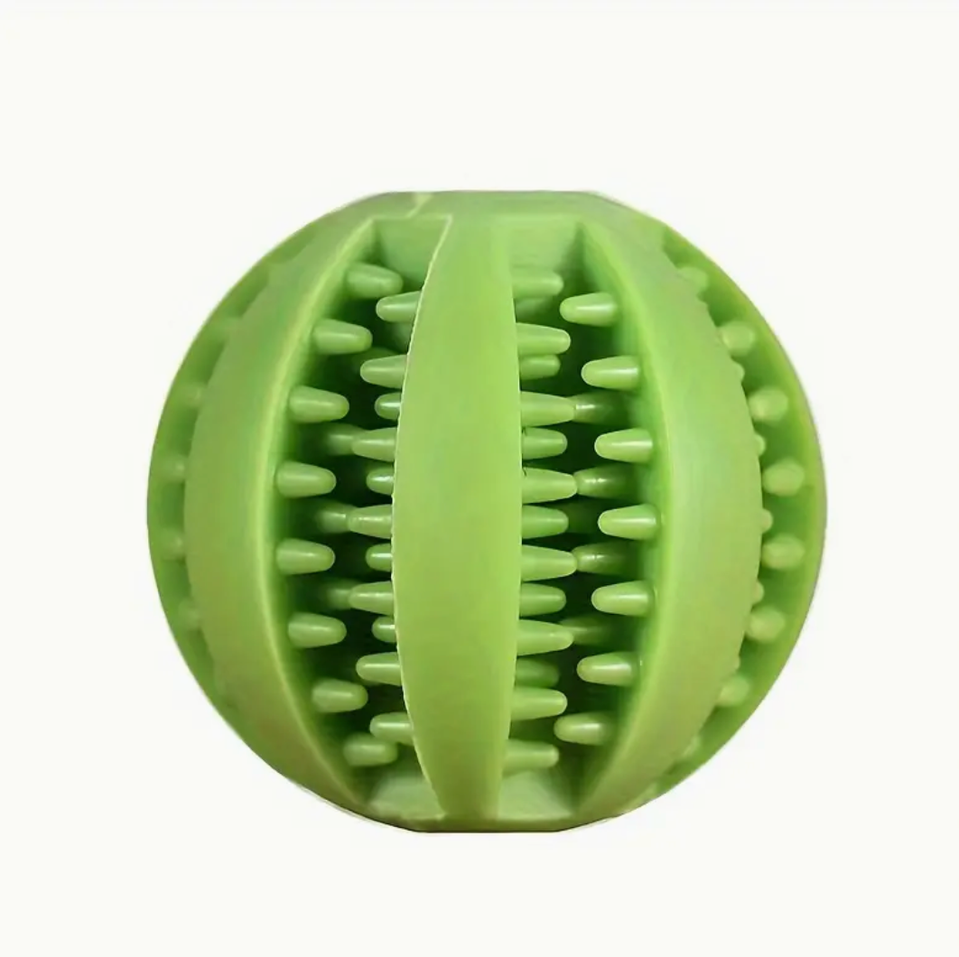 Interactive Rubber Dog Ball Toy – Elastic Chew Toy & Treat Dispenser for Dogs