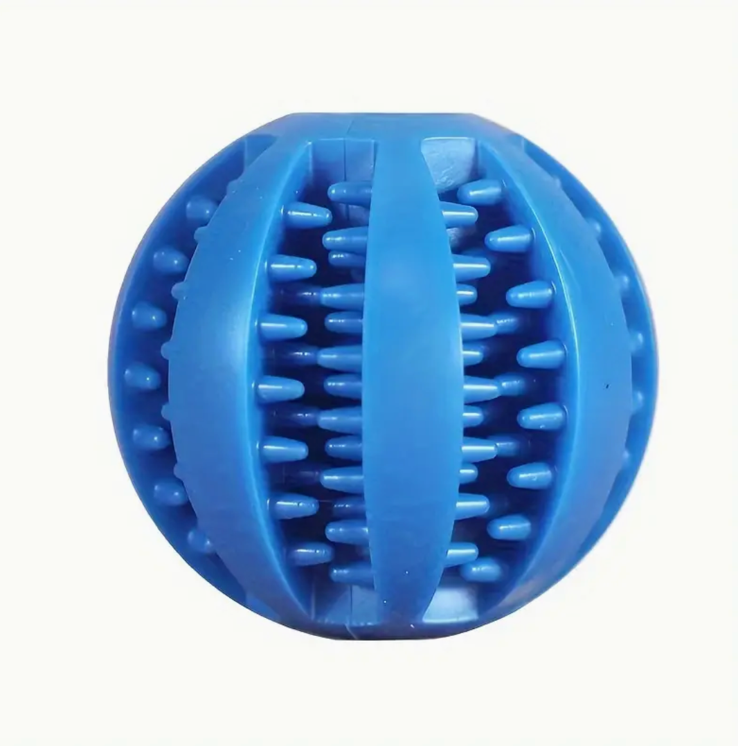 Interactive Rubber Dog Ball Toy – Elastic Chew Toy & Treat Dispenser for Dogs