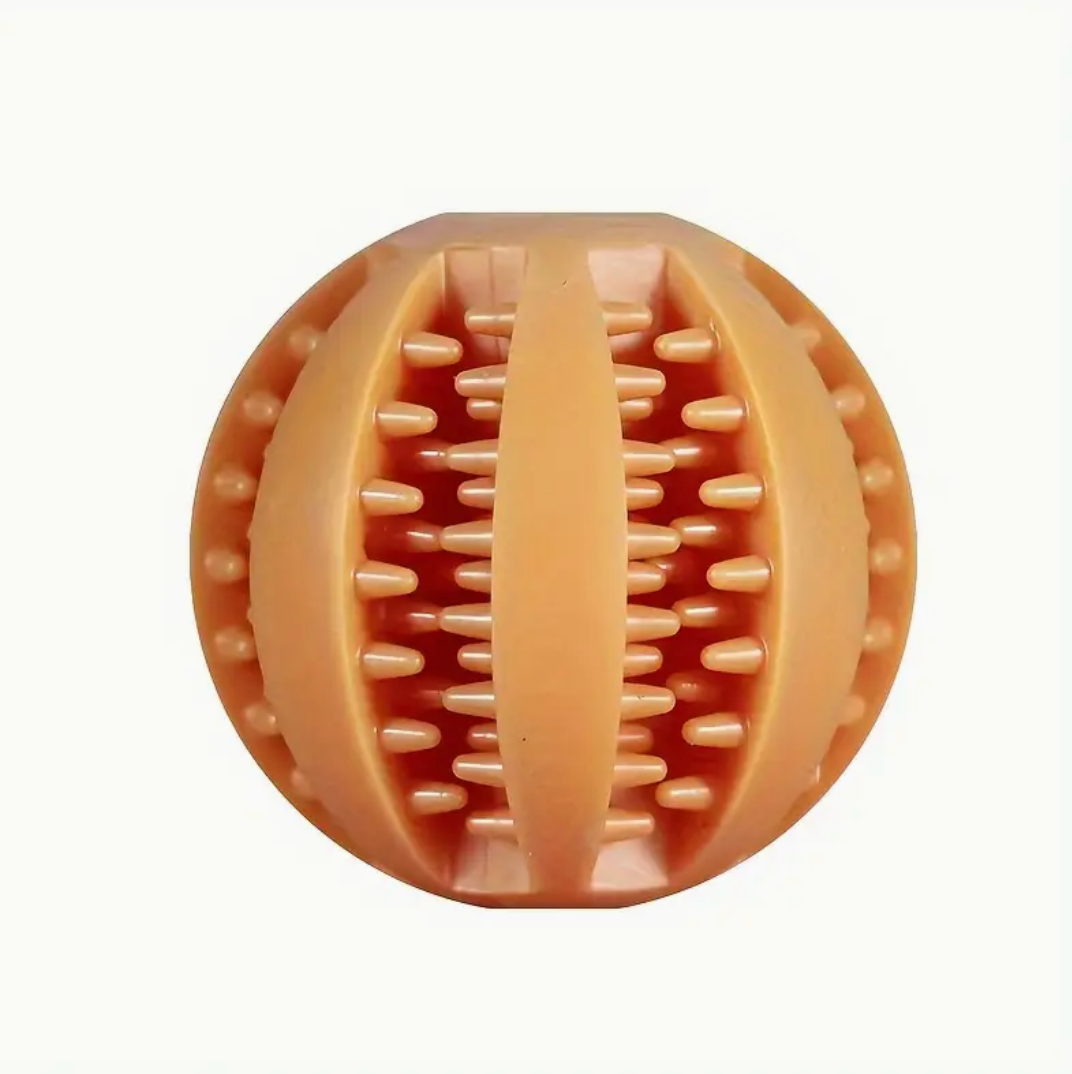 Interactive Rubber Dog Ball Toy – Elastic Chew Toy & Treat Dispenser for Dogs