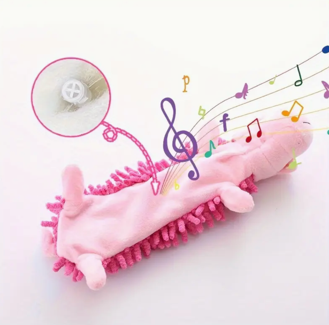 Interactive Plush Dog Toy with Squeaker – Fun Chew & Molar Training Toy for Puppies and Small Dogs