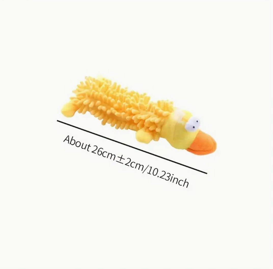 Interactive Plush Dog Toy with Squeaker – Fun Chew & Molar Training Toy for Puppies and Small Dogs