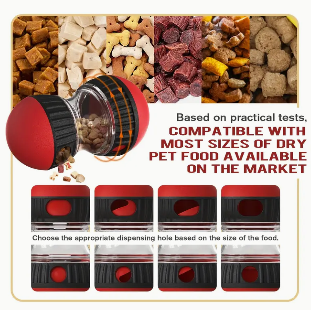 Interactive Slow Feeder Dog Food Dispenser Ball – Anti-Choking, Chew-Resistant Treat Toy for Smart Feeding & Weight Control