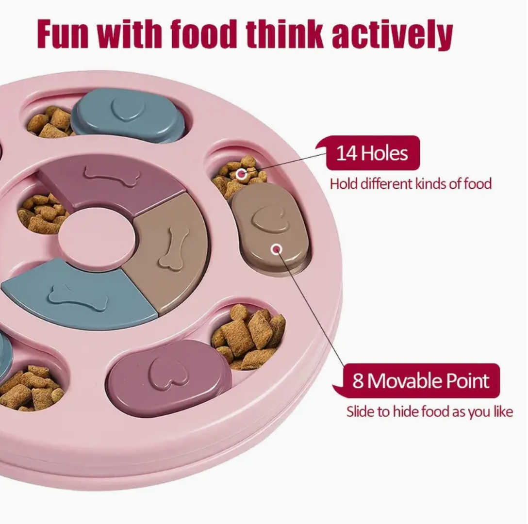 Interactive Puzzle Feeding Toy for Dogs – Slow Feeder & Mental Stimulation Game