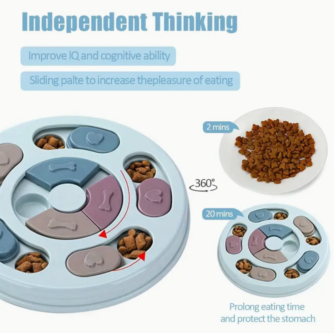 Interactive Puzzle Feeding Toy for Dogs – Slow Feeder & Mental Stimulation Game