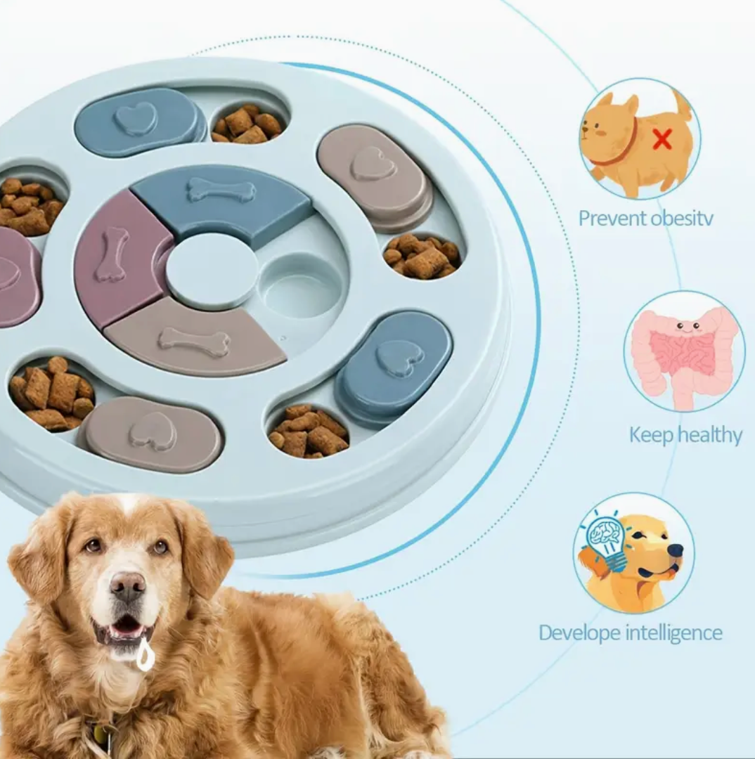 Interactive Puzzle Feeding Toy for Dogs – Slow Feeder & Mental Stimulation Game