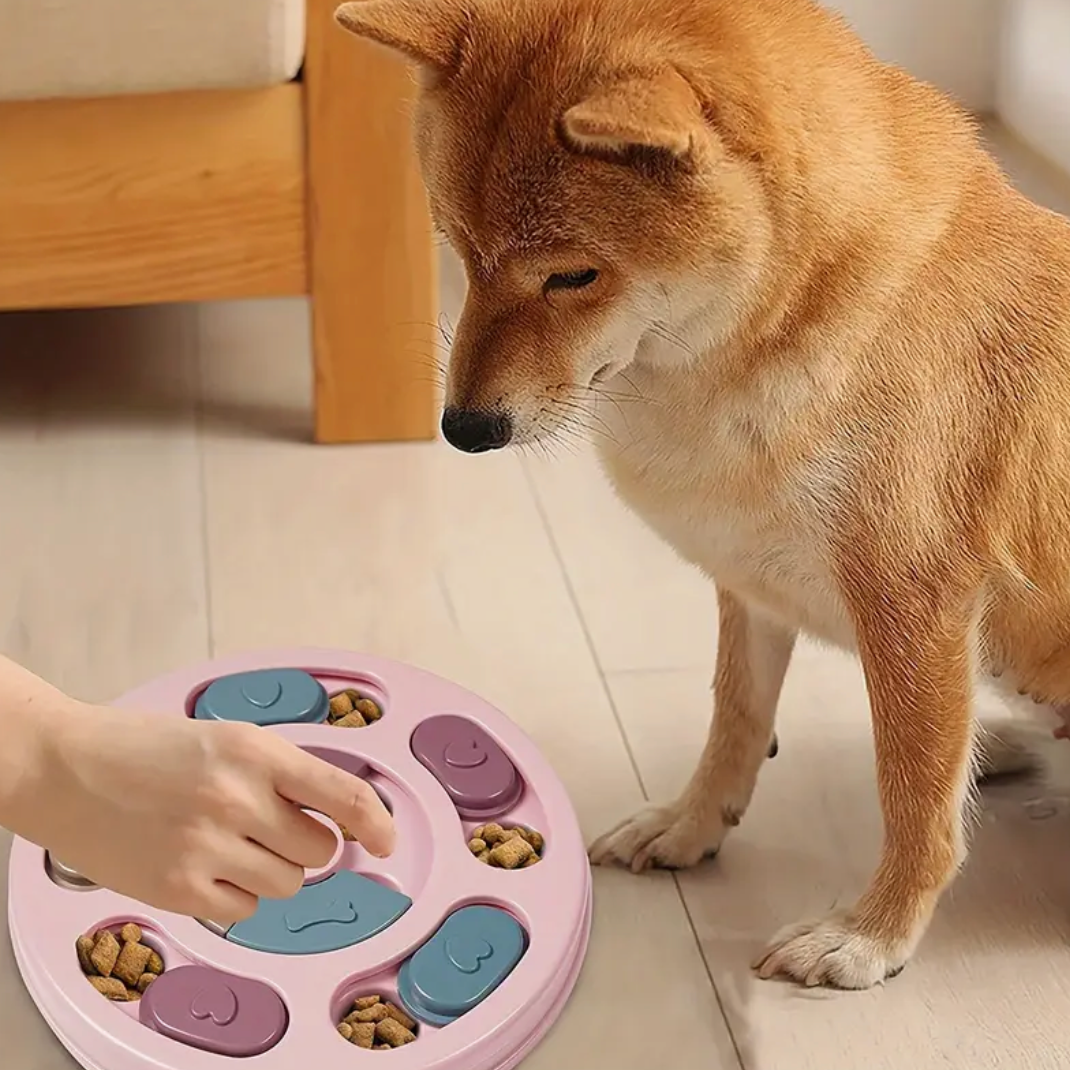 Interactive Puzzle Feeding Toy for Dogs – Slow Feeder & Mental Stimulation Game