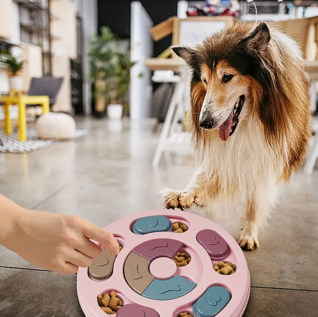 Interactive Puzzle Feeding Toy for Dogs – Slow Feeder & Mental Stimulation Game