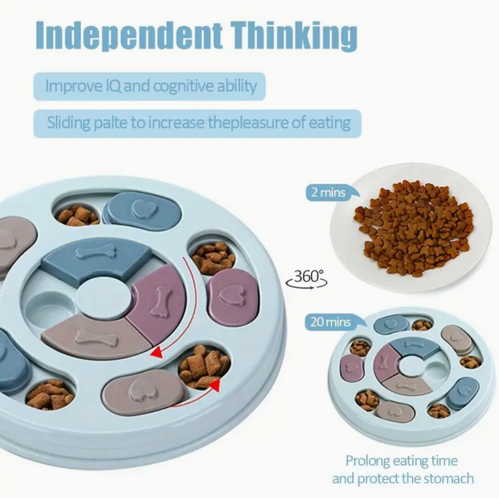 Interactive Puzzle Feeding Toy for Dogs – Slow Feeder & Mental Stimulation Game