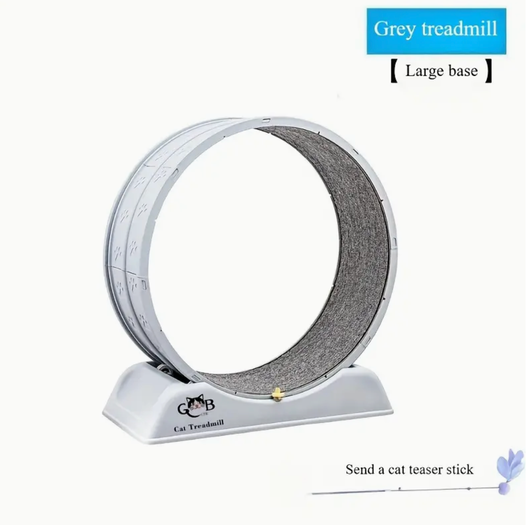 2025 Newest Cat Exercise Wheel with Small Base – Silent Running Wheel for Indoor Cats