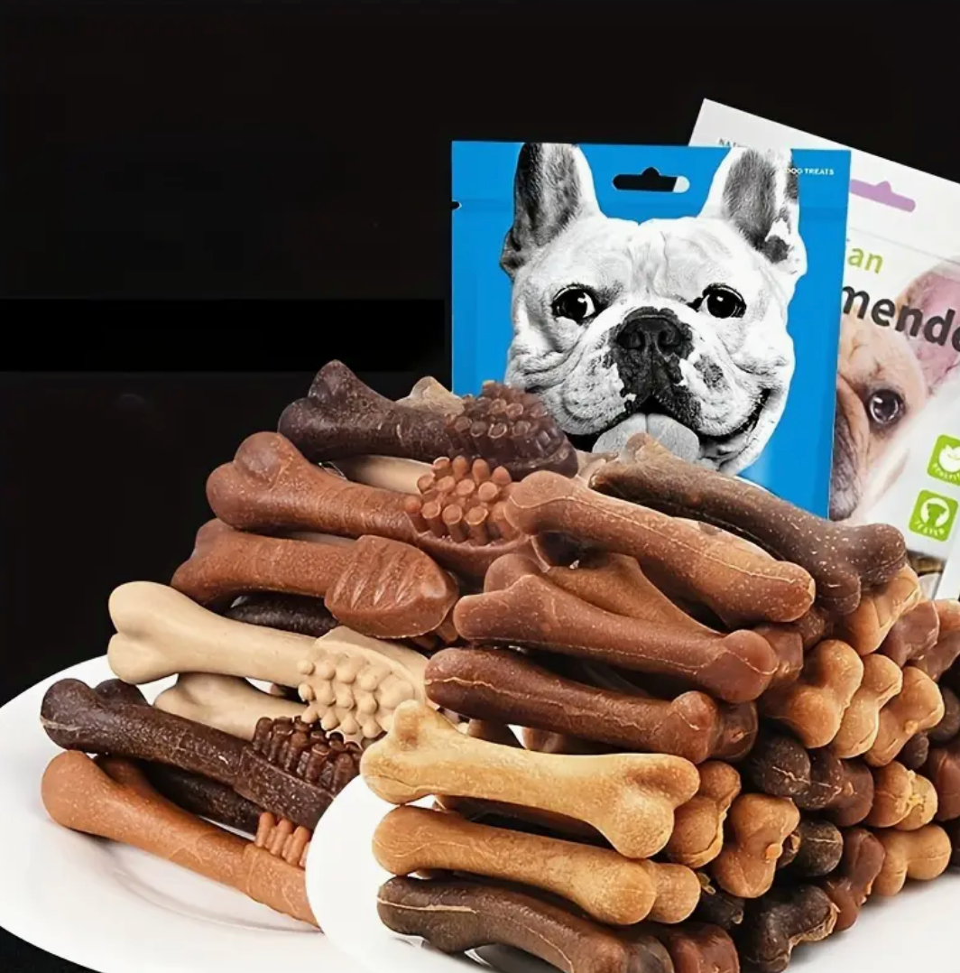20pcs Dog Tooth Stick Set – Teeth Cleaning Bone Chew Toys for Dogs of All Sizes