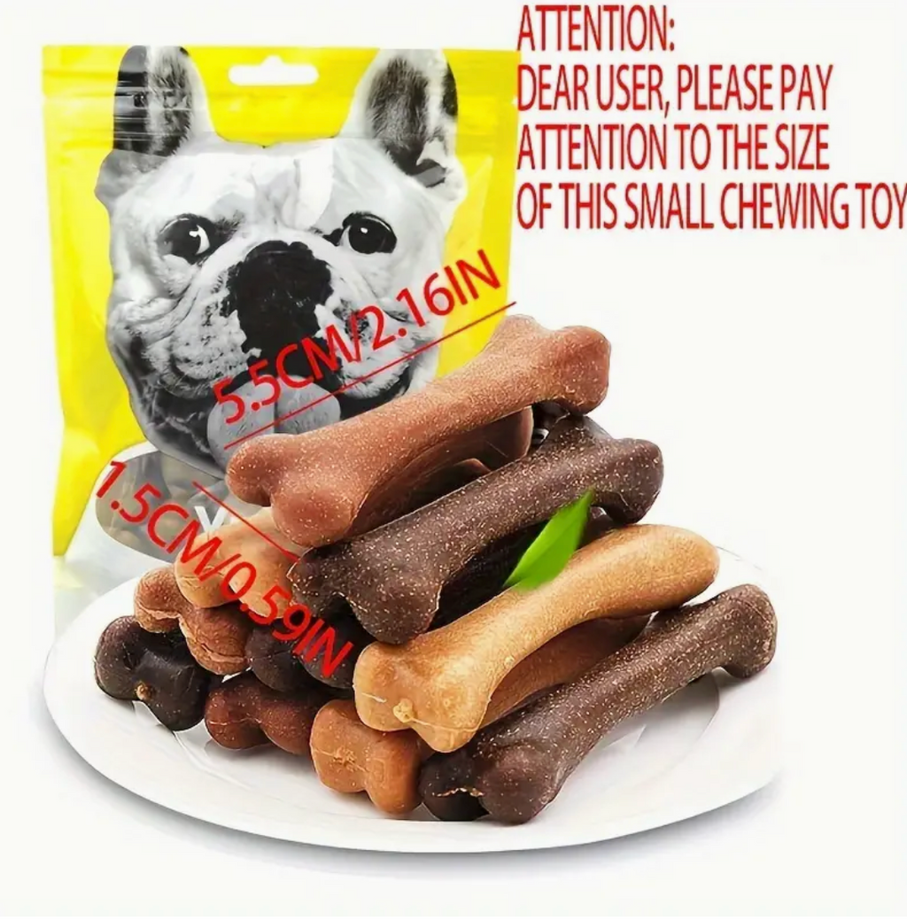 20pcs Dog Tooth Stick Set – Teeth Cleaning Bone Chew Toys for Dogs of All Sizes