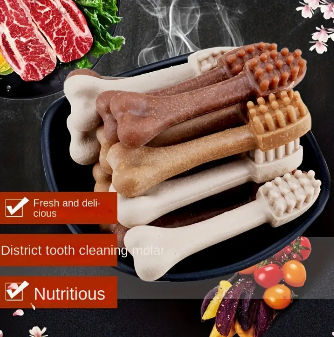 20pcs Dog Tooth Stick Set – Teeth Cleaning Bone Chew Toys for Dogs of All Sizes