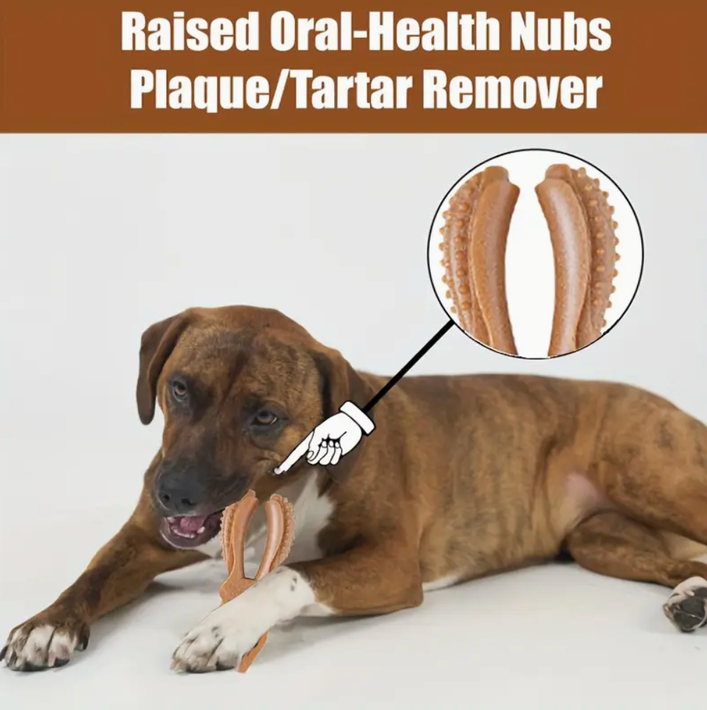 Durable Bamboo Fiber Dog Chew Toy – Heavy-Duty, Non-Toxic Teething Toy for Puppies & Large Breeds