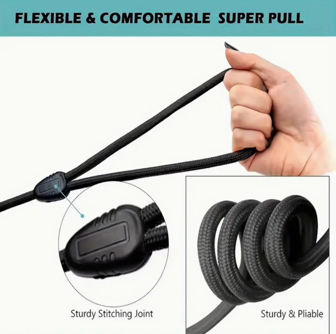 360° Tangle-Free Dog Leash – Long Nylon Rope with Metal Clasp & Ergonomic Handle for All Dog Sizes