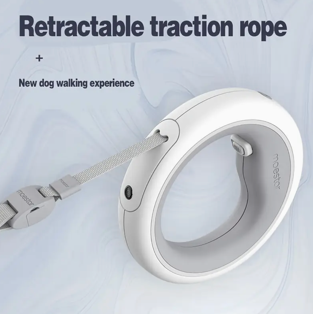 Deluxe Telescopic Dog Leash – Adjustable, Wearable Design for Medium & Large Breeds