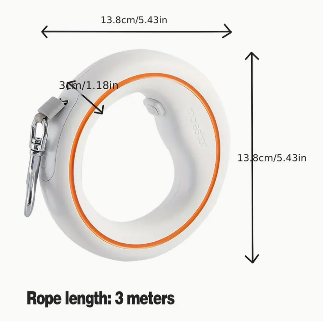 Deluxe Telescopic Dog Leash – Adjustable, Wearable Design for Medium & Large Breeds