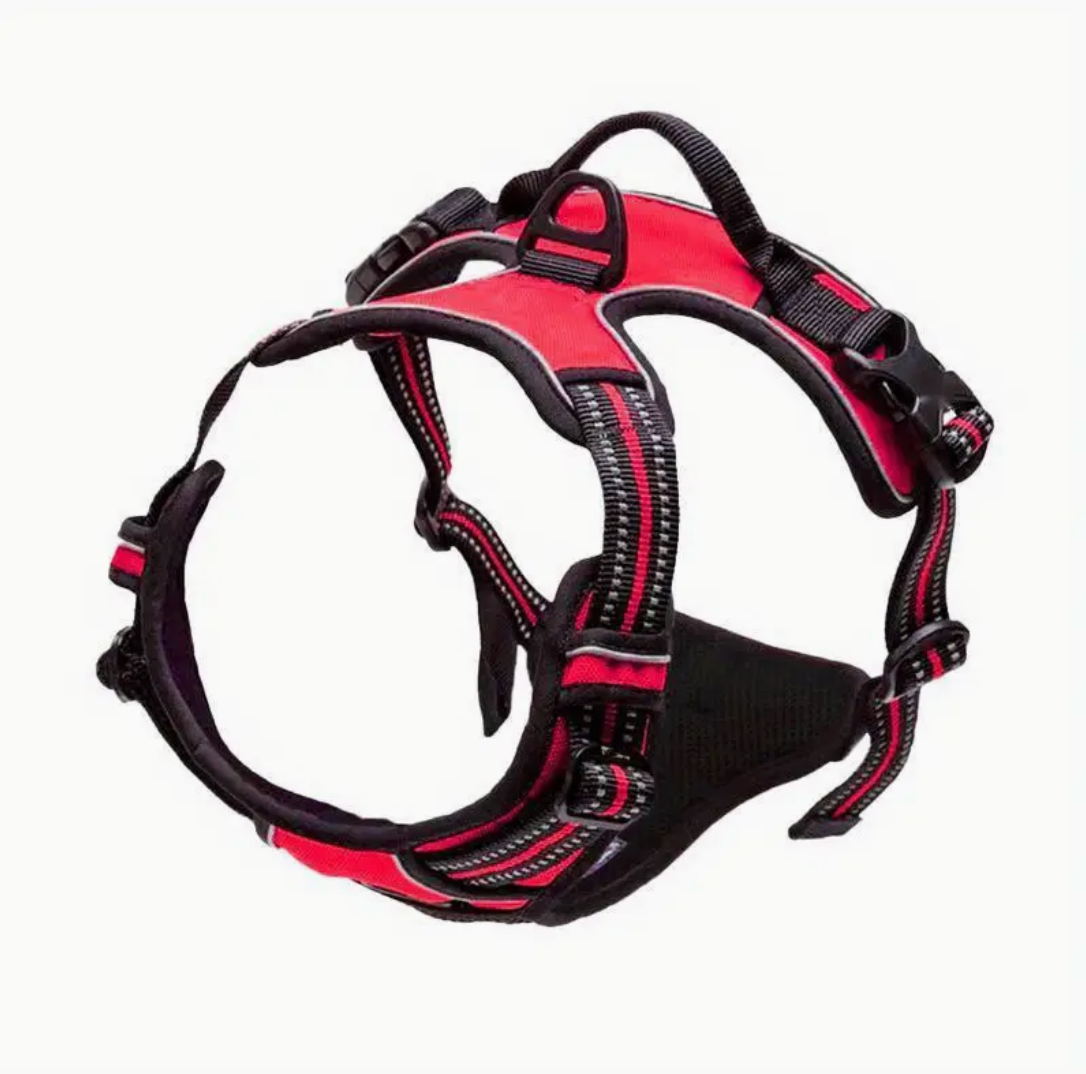 No-Pull Dog Harness with Front Clip – Reflective, Heavy-Duty Design with Easy-Control Handle (S/M/L/XL)