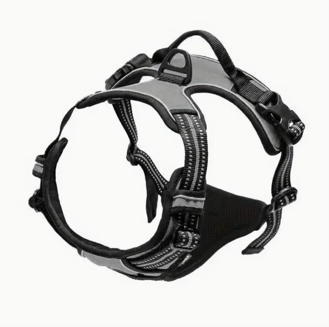 No-Pull Dog Harness with Front Clip – Reflective, Heavy-Duty Design with Easy-Control Handle (S/M/L/XL)