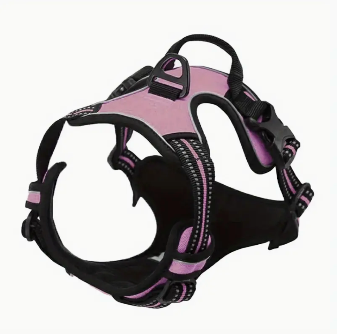 No-Pull Dog Harness with Front Clip – Reflective, Heavy-Duty Design with Easy-Control Handle (S/M/L/XL)