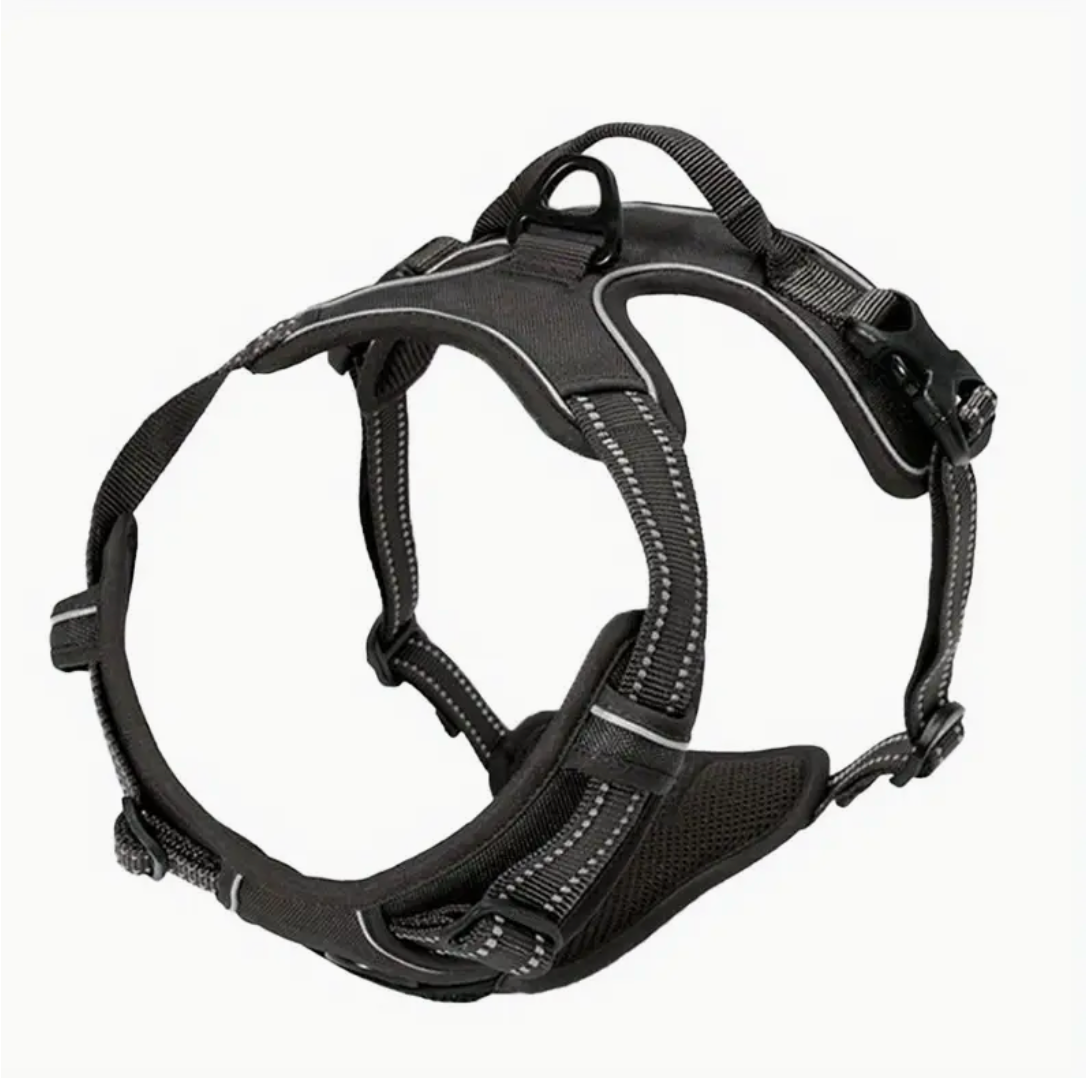 No-Pull Dog Harness with Front Clip – Reflective, Heavy-Duty Design with Easy-Control Handle (S/M/L/XL)