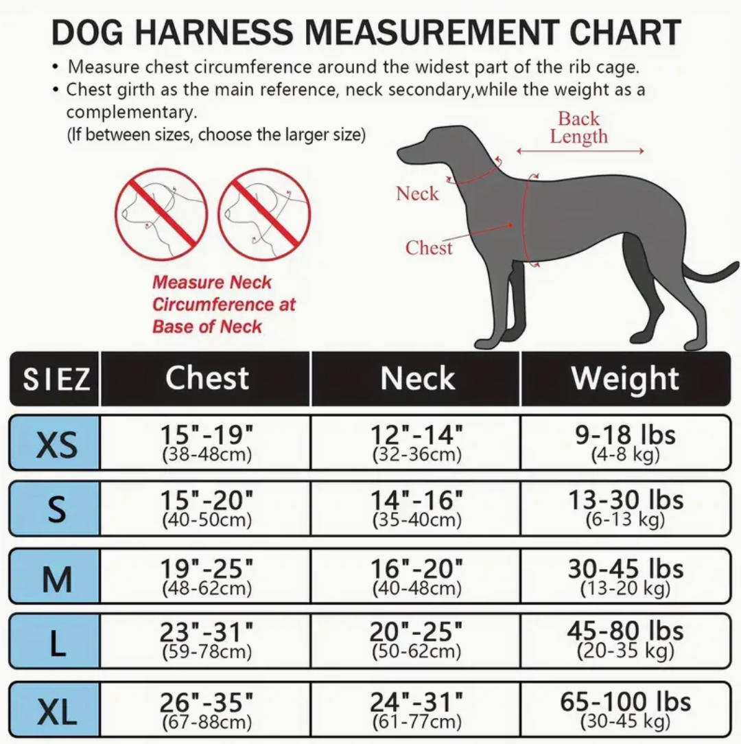Doglee No-Pull Reflective Adjustable Dog Harness with Handle – XS to XL Sizes