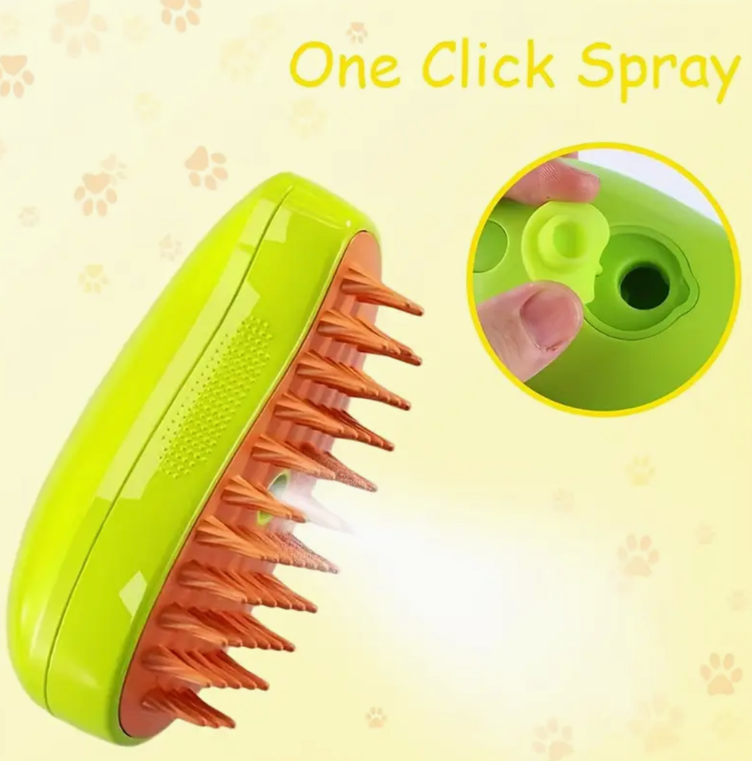 Electric Pet Grooming & Massage Comb – Hair Removal, Detangling & Massage Brush for Cats & Dogs
