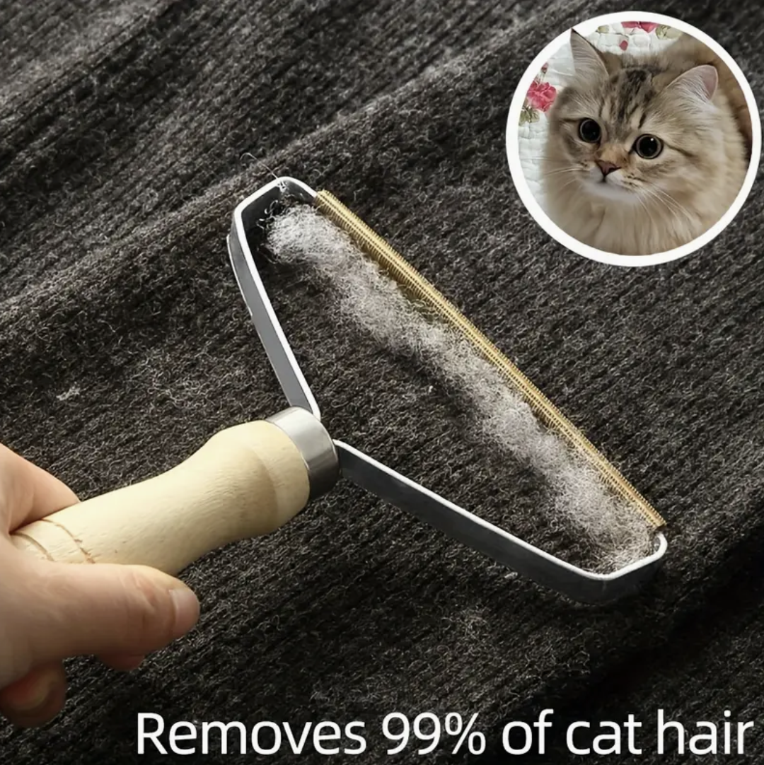 Pet Hair Remover Brush – Gentle Fur Shaving & Grooming Tool for Cats & Dogs